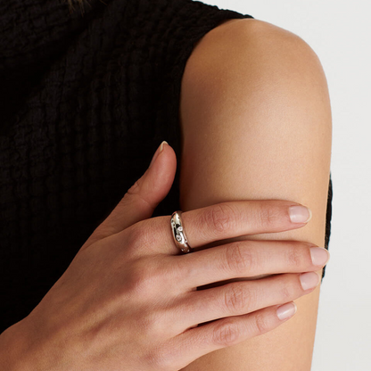 Bague Étoile - Bague Sceau Couverte