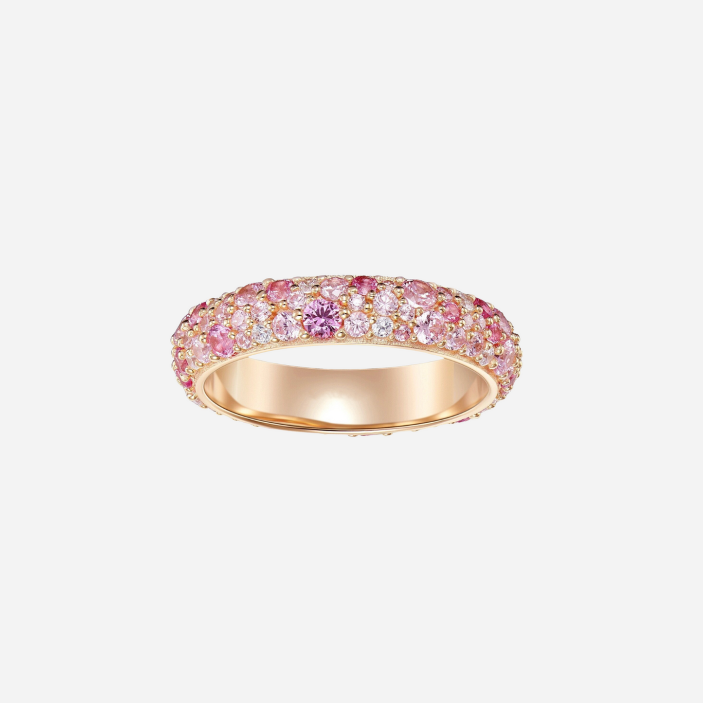Zen – Bague Empilée Pavée de Diamants