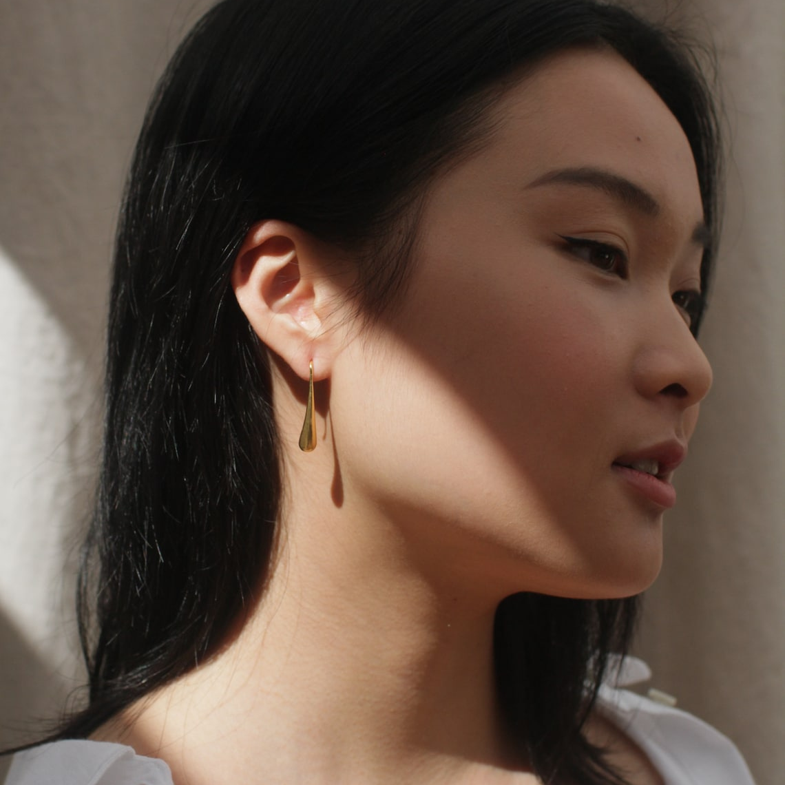 Gouttes d'eau - Boucles d'oreilles à crochets français