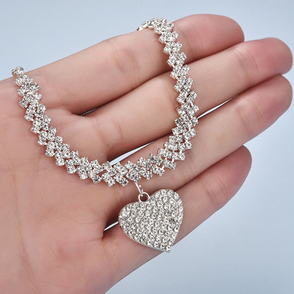 Collier Double Tennis avec Incrustations de Zirconia