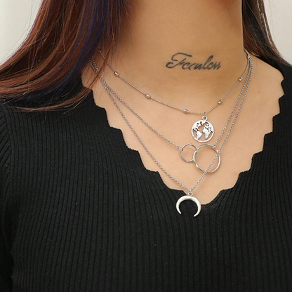 Collier Terre - Set de couches bohème