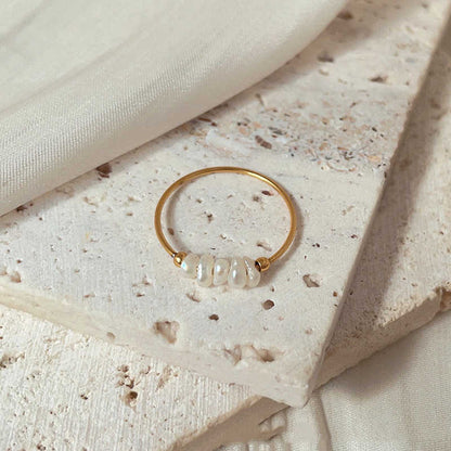 Soline – Bague Perle Baroque Lumineuse