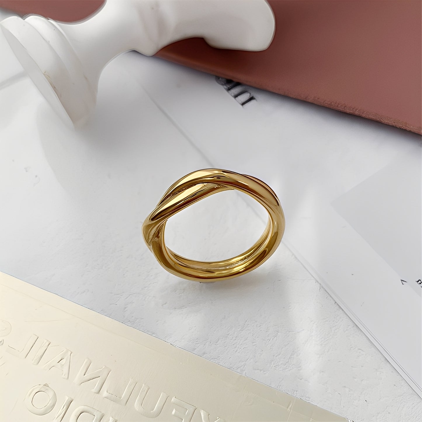 Amaya – Bague Double Anneau Élégante