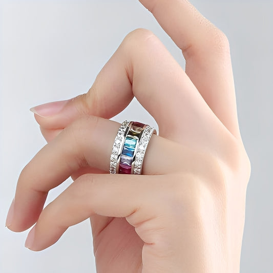 Sheena – Bague Multi-Pierres en Argent 925