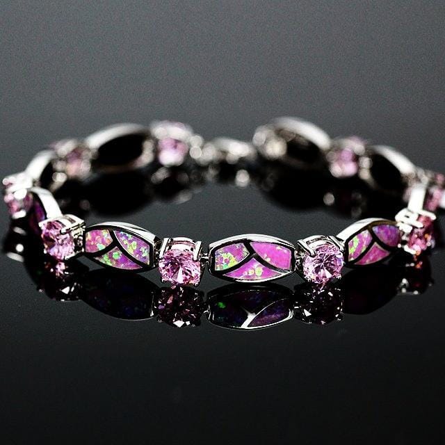 Cora – Bracelet Charme en Opale de Feu