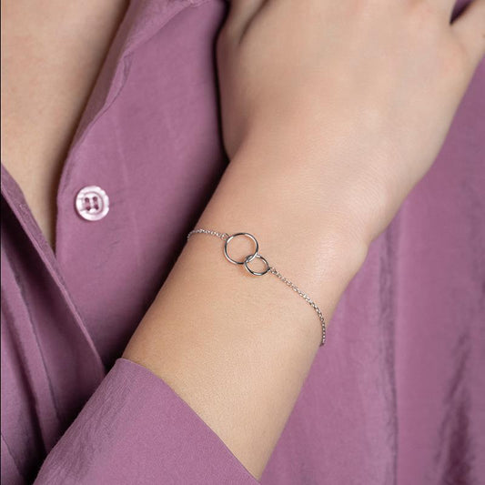 Bracelet à anneaux entrelacés - Anneaux entrelacés