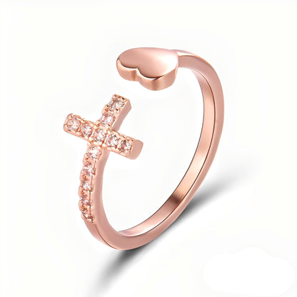 Maelys – Bague avec Croix pour Femme