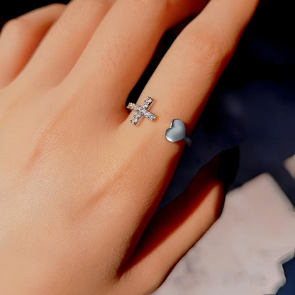 Maelys – Bague avec Croix pour Femme