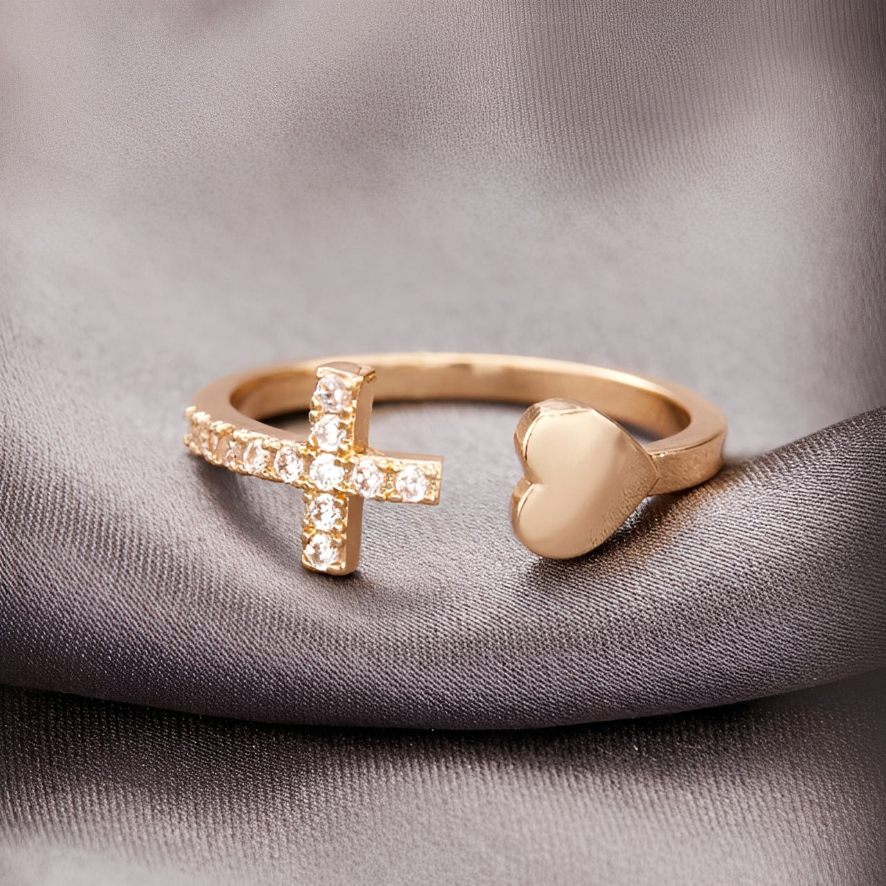 Maelys – Bague avec Croix pour Femme
