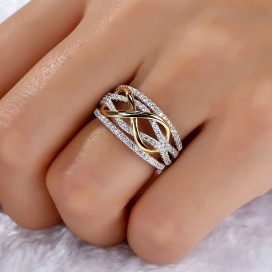 Inaya – Bague Symbole Infini Élégante pour Femme