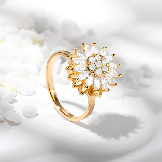 Solaya – Bague Tournesol Anti-Stress