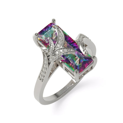 Valerie – Bague Étincelante en Topaze Arcane