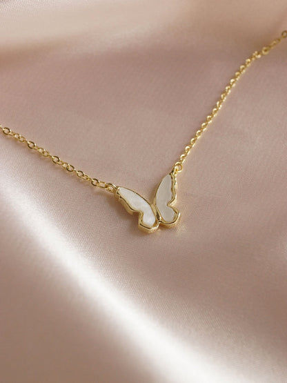 Beabell - Collier de perles avec papillon