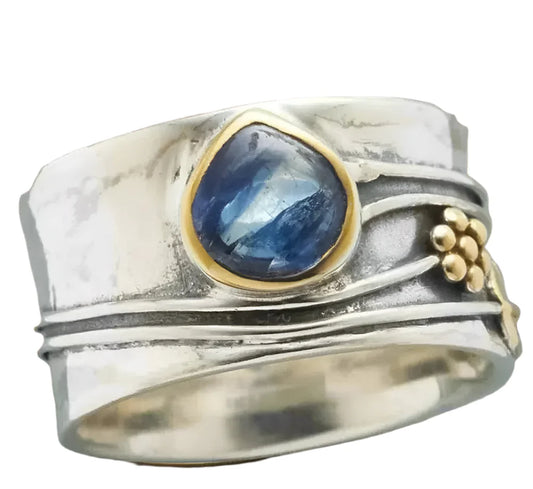 Harmonique Gem - Bague de méditation bohémienne en pierres précieuses