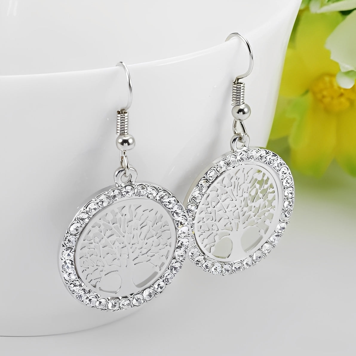 Nerina – Boucles d’Oreilles Symboliques Arbre de Vie