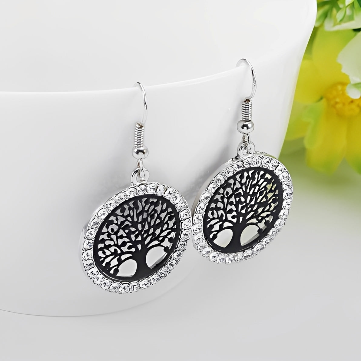 Nerina – Boucles d’Oreilles Symboliques Arbre de Vie