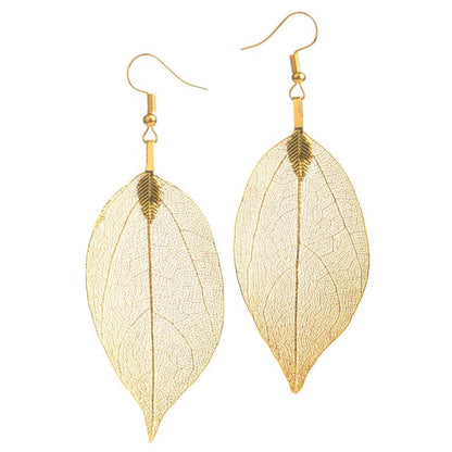 Larah – Boucles d’Oreilles Feuilles Style Bohème