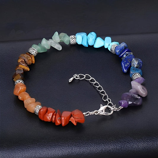 Ayura – Bracelet 7 Chakras en Pierres Véritables