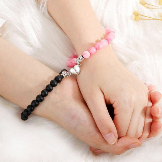 Amari – Bracelet Couple avec Perles Symboliques