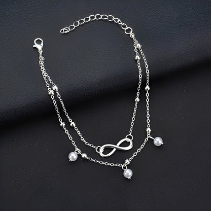 Livia – Bracelet de Cheville Infini pour Femme