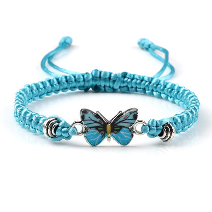 Elvina – Bracelet Papillon Bleu