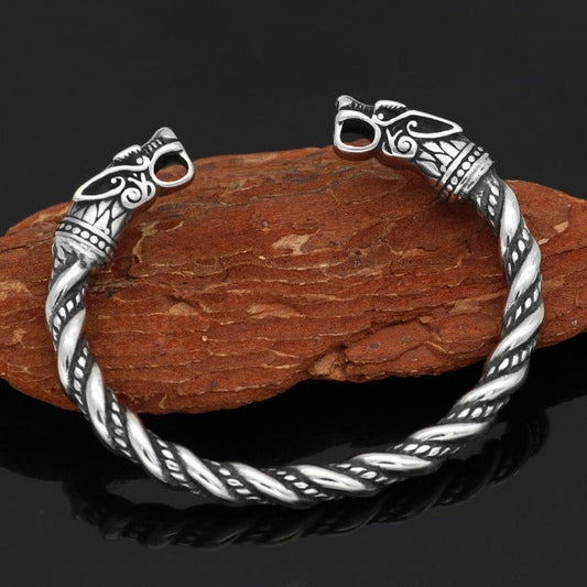Bjorn – Bracelet Torque Viking Forgé
