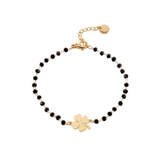 Faelya – Bracelet Porte-Bonheur Trèfle à 4 Feuilles