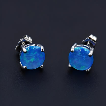 Camille – Boucles Stud Élégantes en Opale
