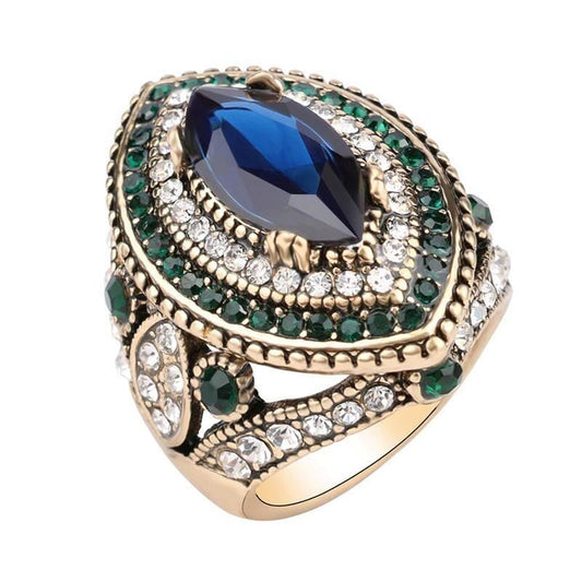 Dianora – Bague Mosaïque en Saphirs