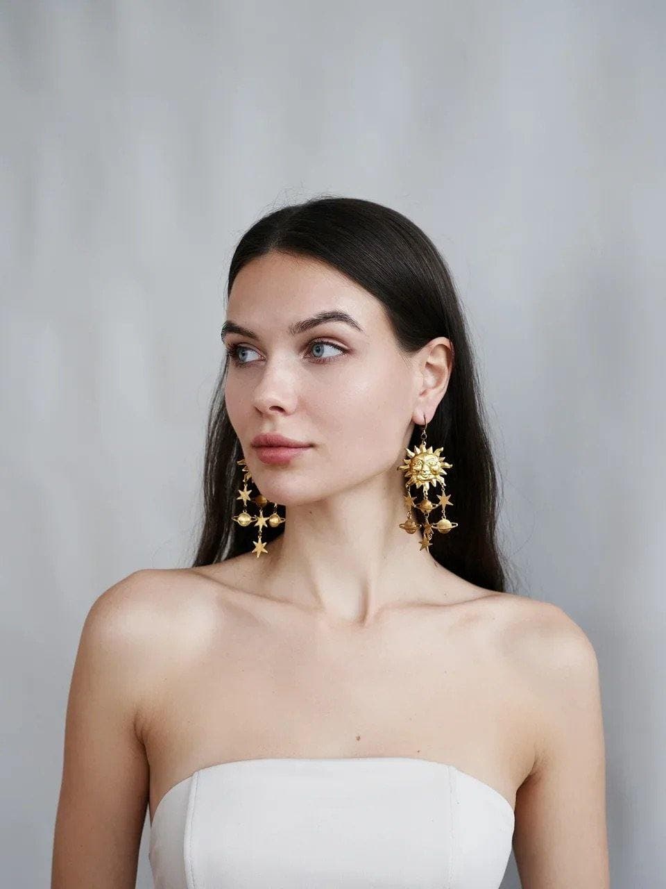 Celestials - Boucles d'oreilles Soleil Astrologie Stellaire