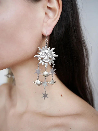 Celestials - Boucles d'oreilles Soleil Astrologie Stellaire