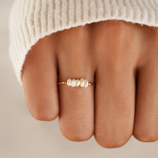 Maelia – Bague Classique à Perle d’Eau Douce