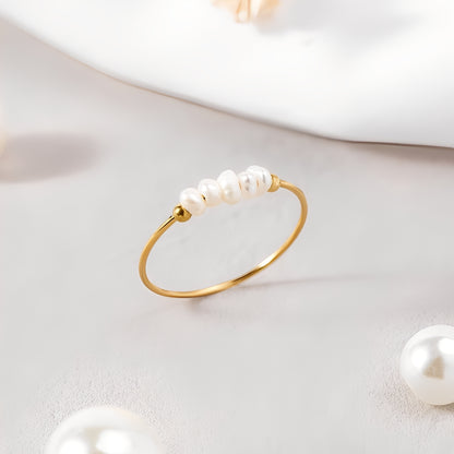 Maelia – Bague Classique à Perle d’Eau Douce