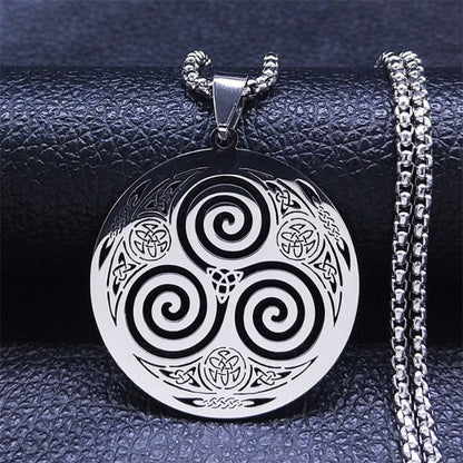 Eryndor – Collier Celtique avec Pendentif Triskel
