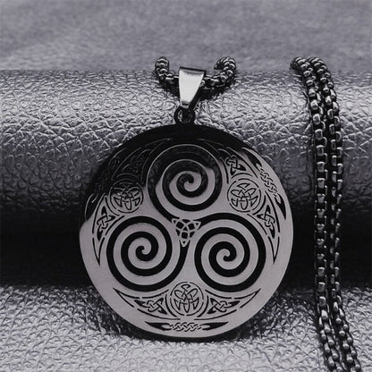 Eryndor – Collier Celtique avec Pendentif Triskel