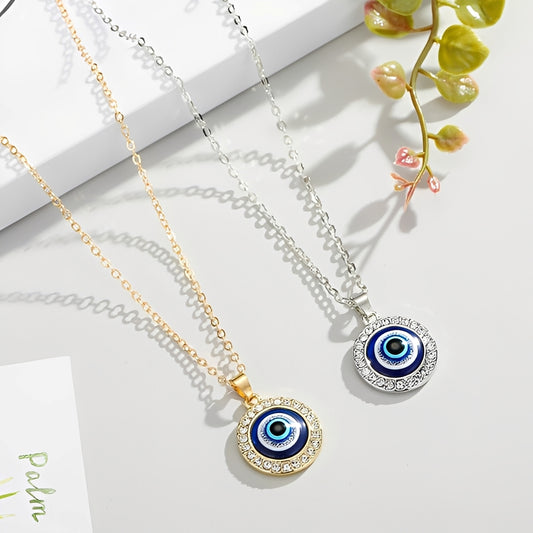 Eleni – Collier Protecteur Œil Bleu Matiasma