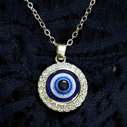 Eleni – Collier Protecteur Œil Bleu Matiasma