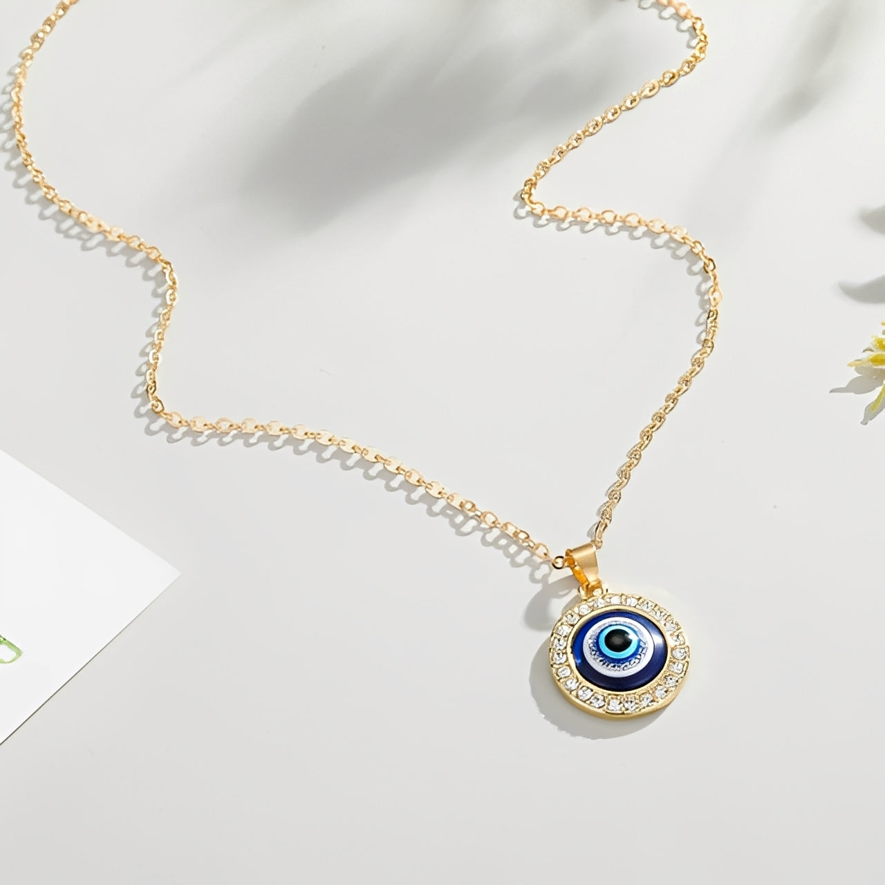 Eleni – Collier Protecteur Œil Bleu Matiasma
