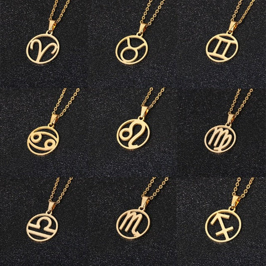 Astra – Collier Zodiaque avec Pendentif 12 Constellations