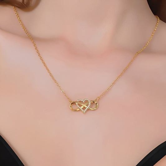 Amaya – Collier Infini & Cœur de l’Amour Éternel