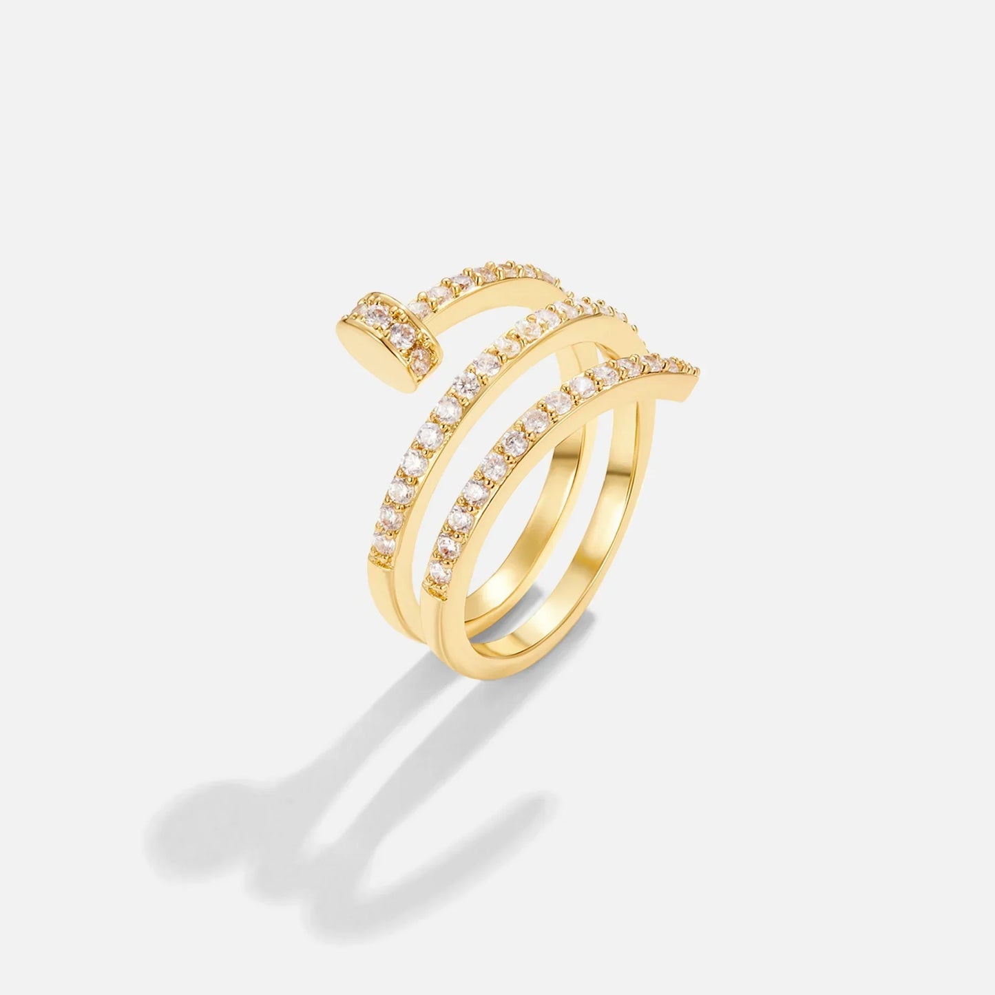 Sadie – Bague Clou Spirale Design Unique pour Femme