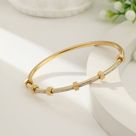 Aurélie – Bracelet élégant et scintillant en or
