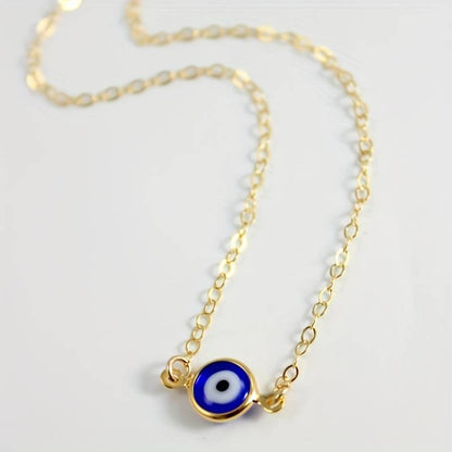 Collier Vintage Œil Maléfique Bleu - Collier avec l'Œil du Mal