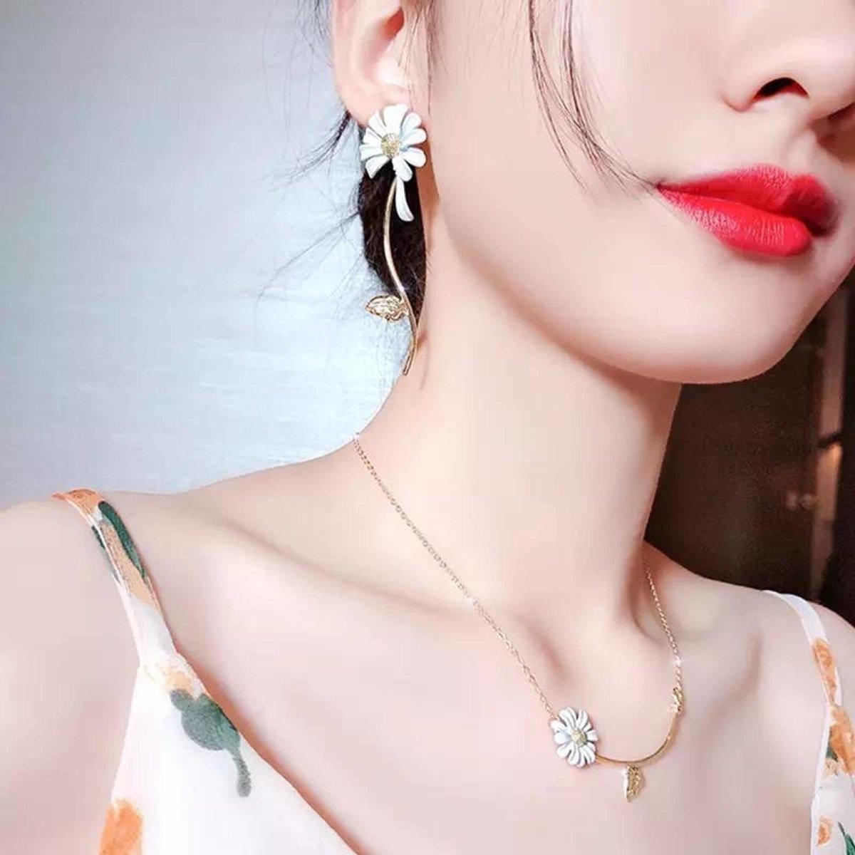 Azadeh - Collier Marguerite et Feuille