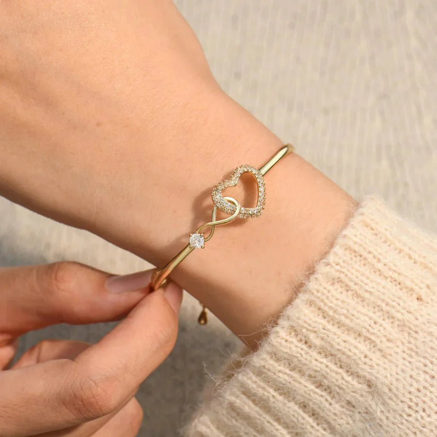 Yuzuki – Bracelet Creux Zircon Raffiné