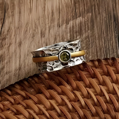 Elena – Bague Élégante en Zirconia Vert