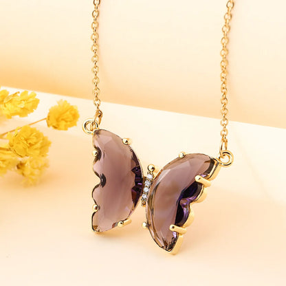 Collier papillon petit et coloré