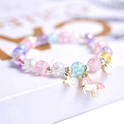 Dreamy - Bracelet de Perles avec Pendentif Licorne