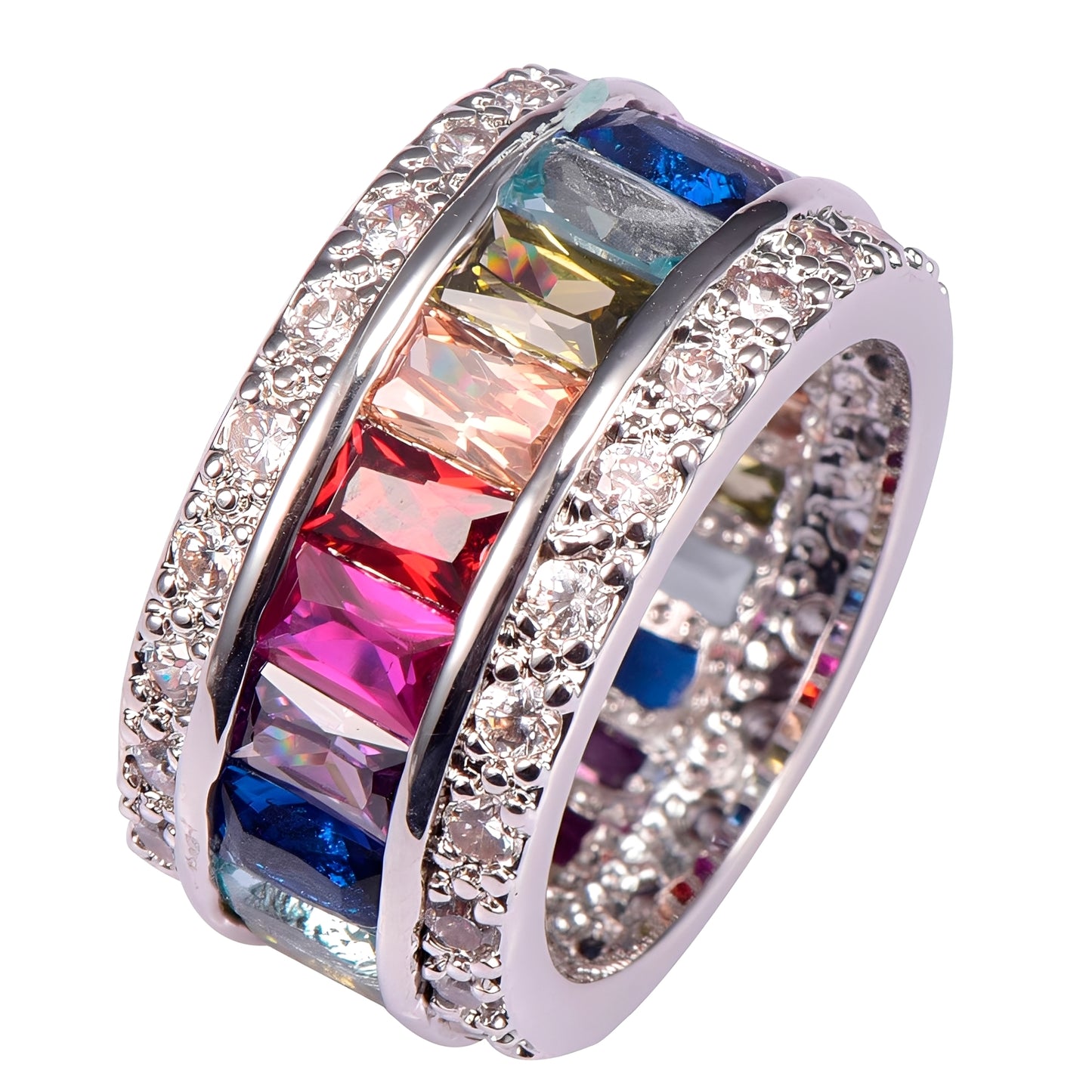 Sheena – Bague Multi-Pierres en Argent 925