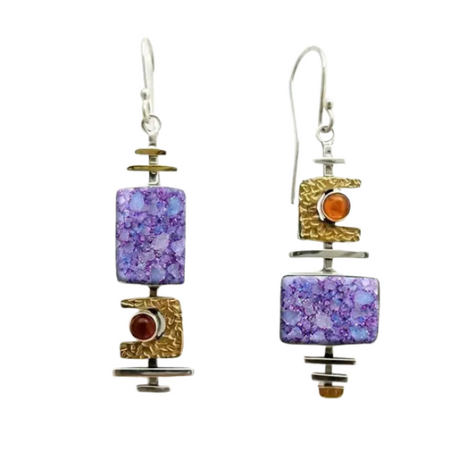 Lila Chic – Boucles d'Oreilles Vintage